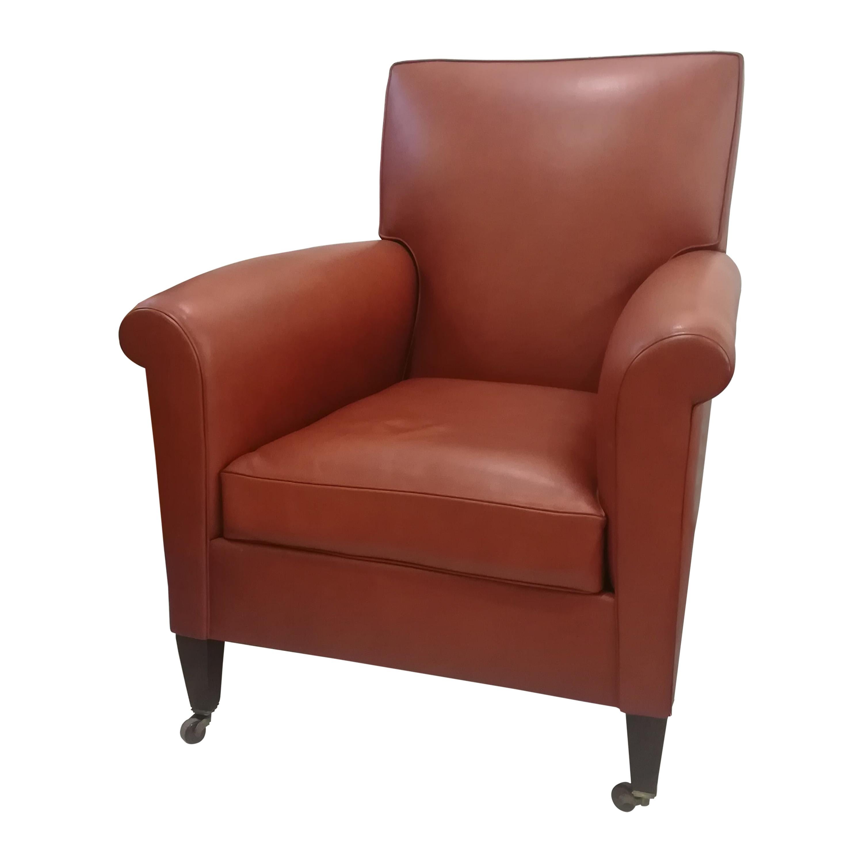 Fauteuil en cuir Art Déco:: vers 1930 en vente