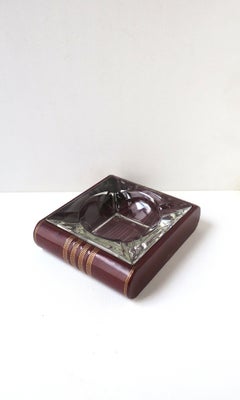 Art Deco Leather Catchall Ashtray