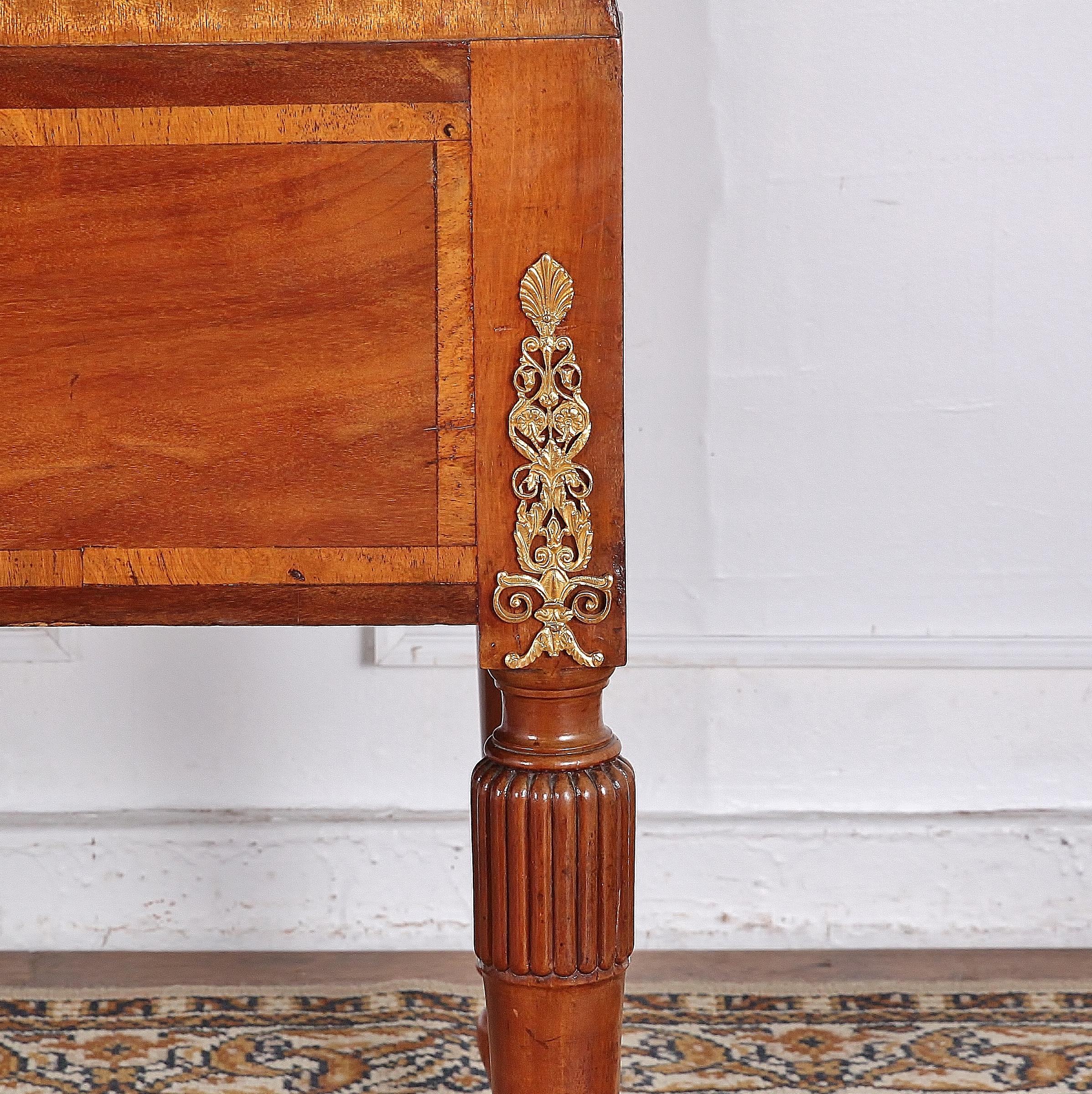 Art Deco Leather Top Desk 1