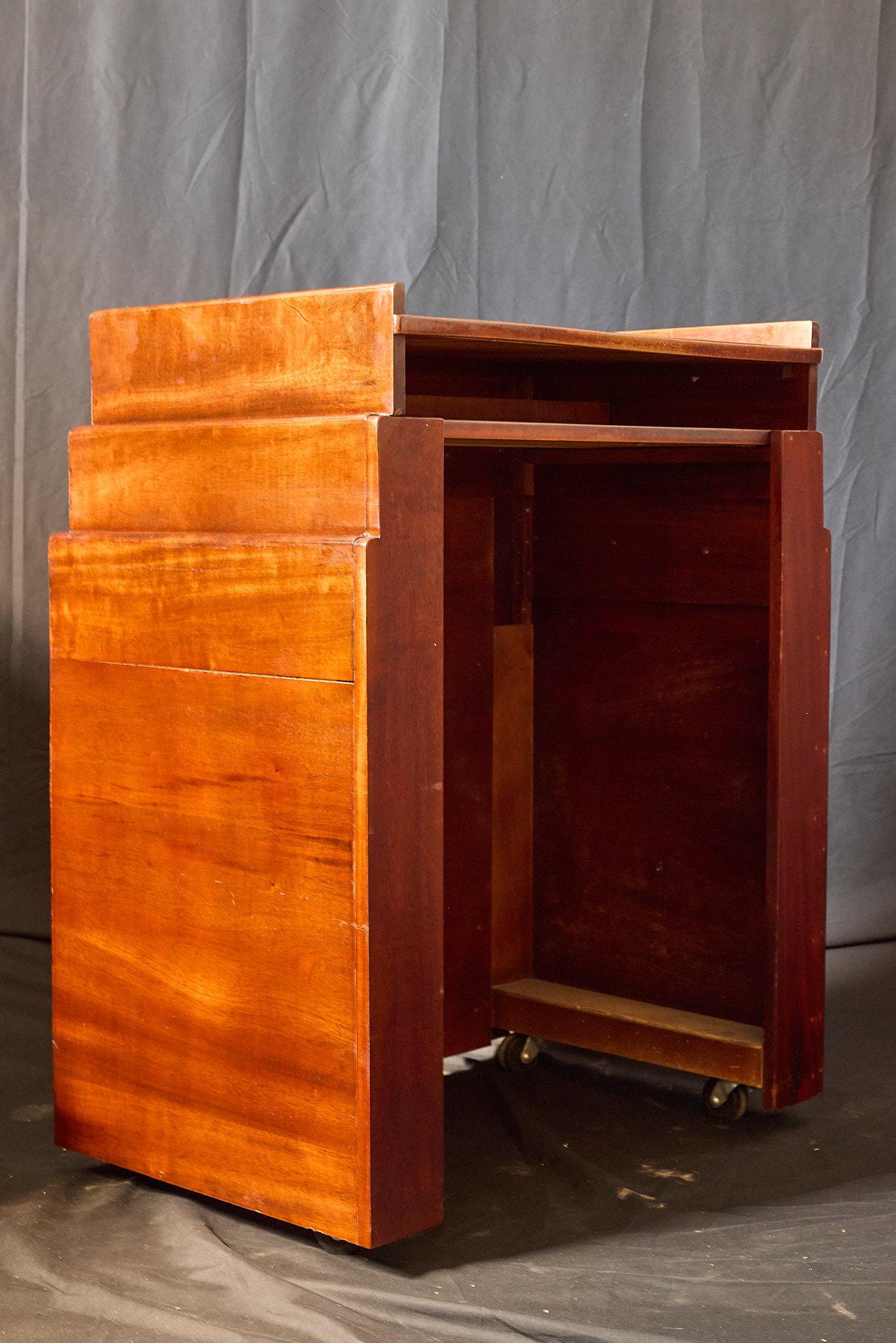 Mid-20th Century Art Deco Lectern of Mahogany For Sale