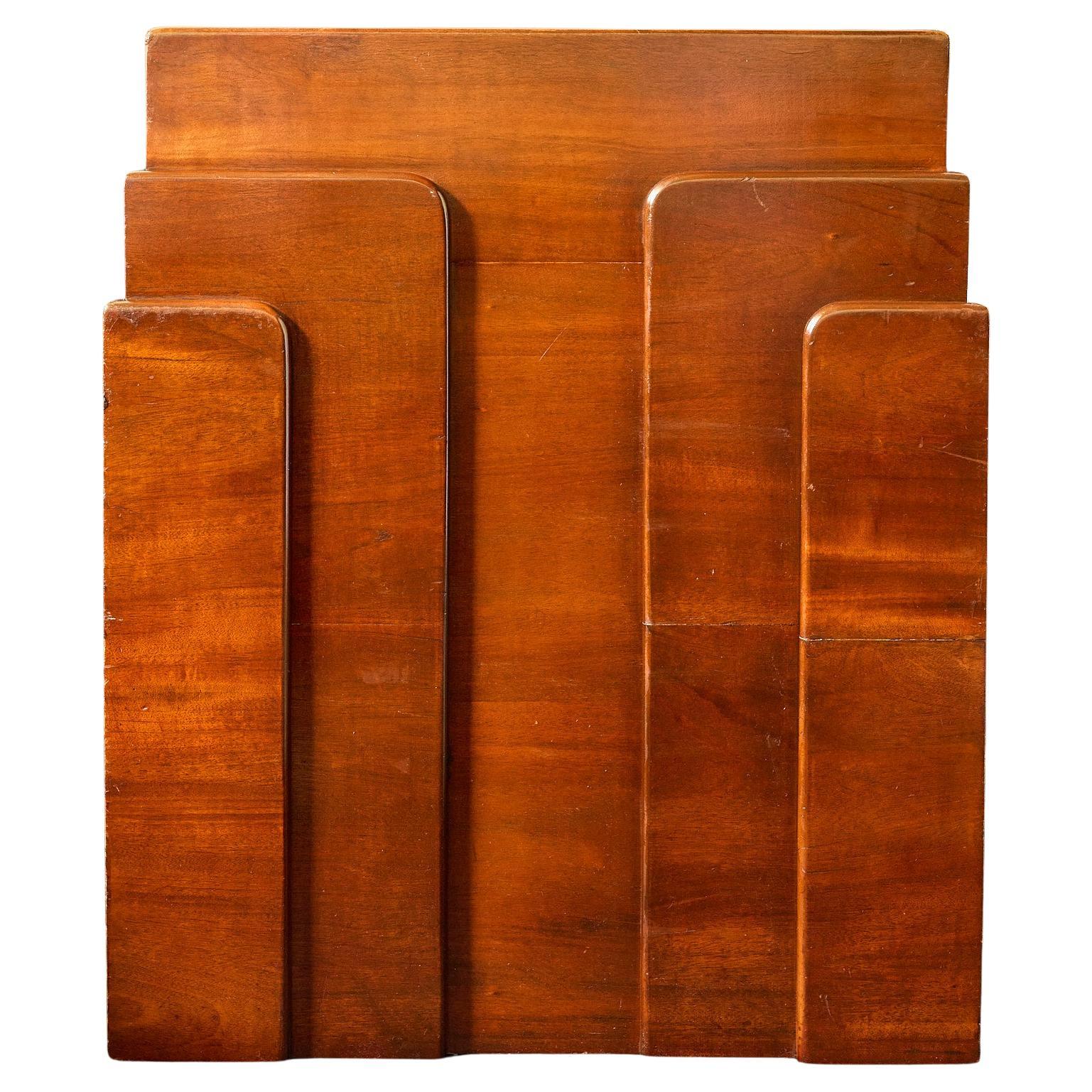 Art Deco Lectern of Mahogany For Sale