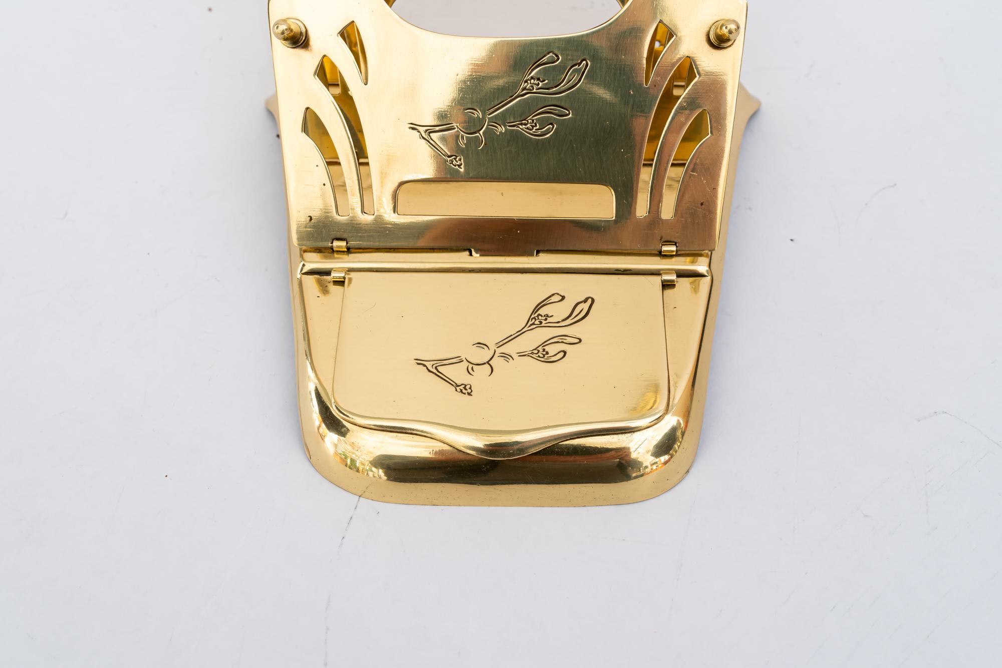 Art Deco Brief- und Stempelhalter Wien um 1920er Jahre (Lackiert) im Angebot