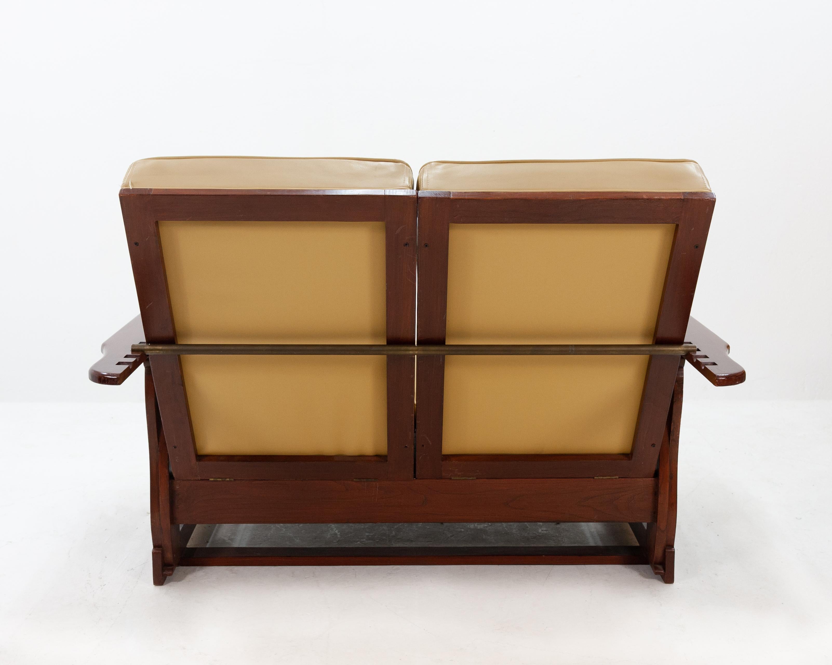 Art Deco A  Morris chair for two  double Sofa recliner  