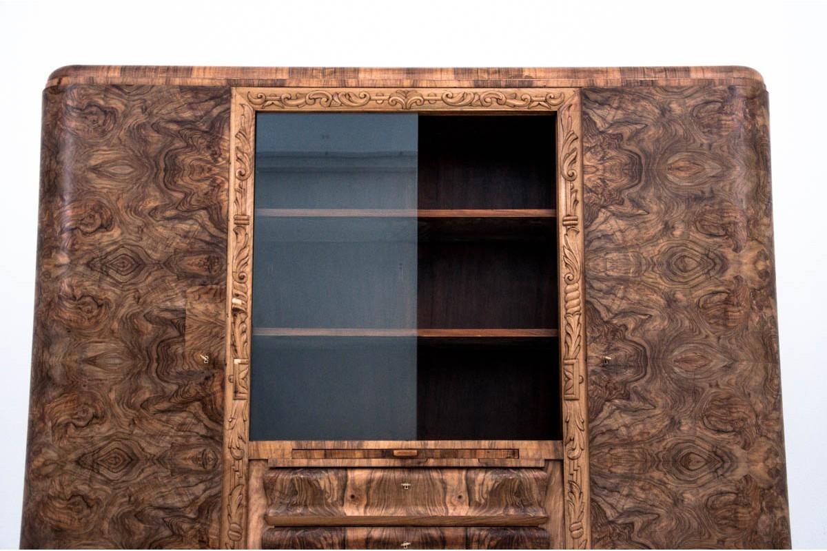 Mid-20th Century Art Deco Library, Poland, circa 1930, Renovated For Sale