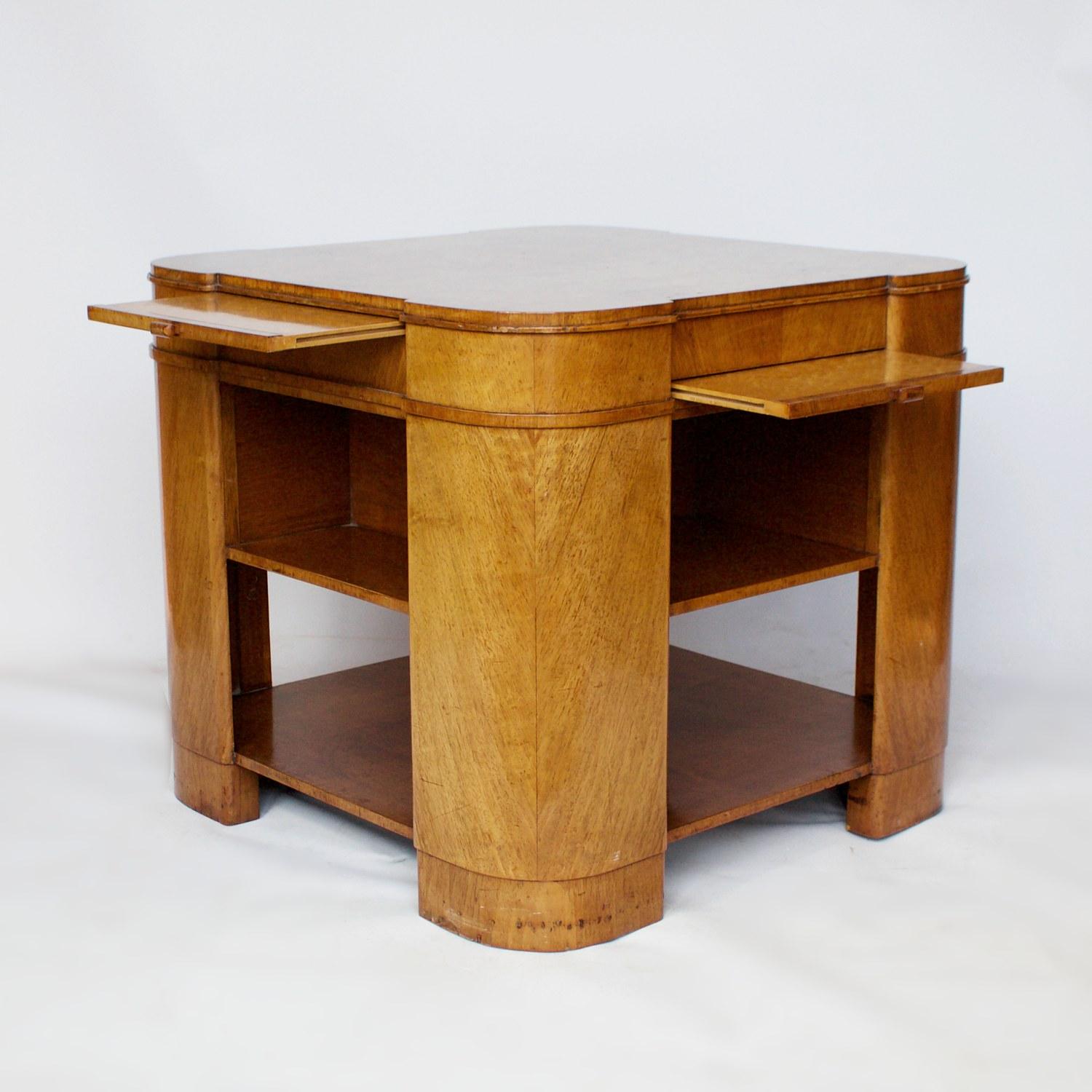 Art Deco Library Table, English, circa 1930 2