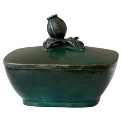 Art Deco Lidded Box by GAB Guldsmedsaktiebolaget, Sweden, 1930s