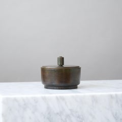 Art Deco Lidded Bronze Box by GAB Guldsmedsaktiebolaget, Sweden, 1930s