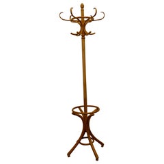 Art Deco Light Coloured Bentwood Hall Stand