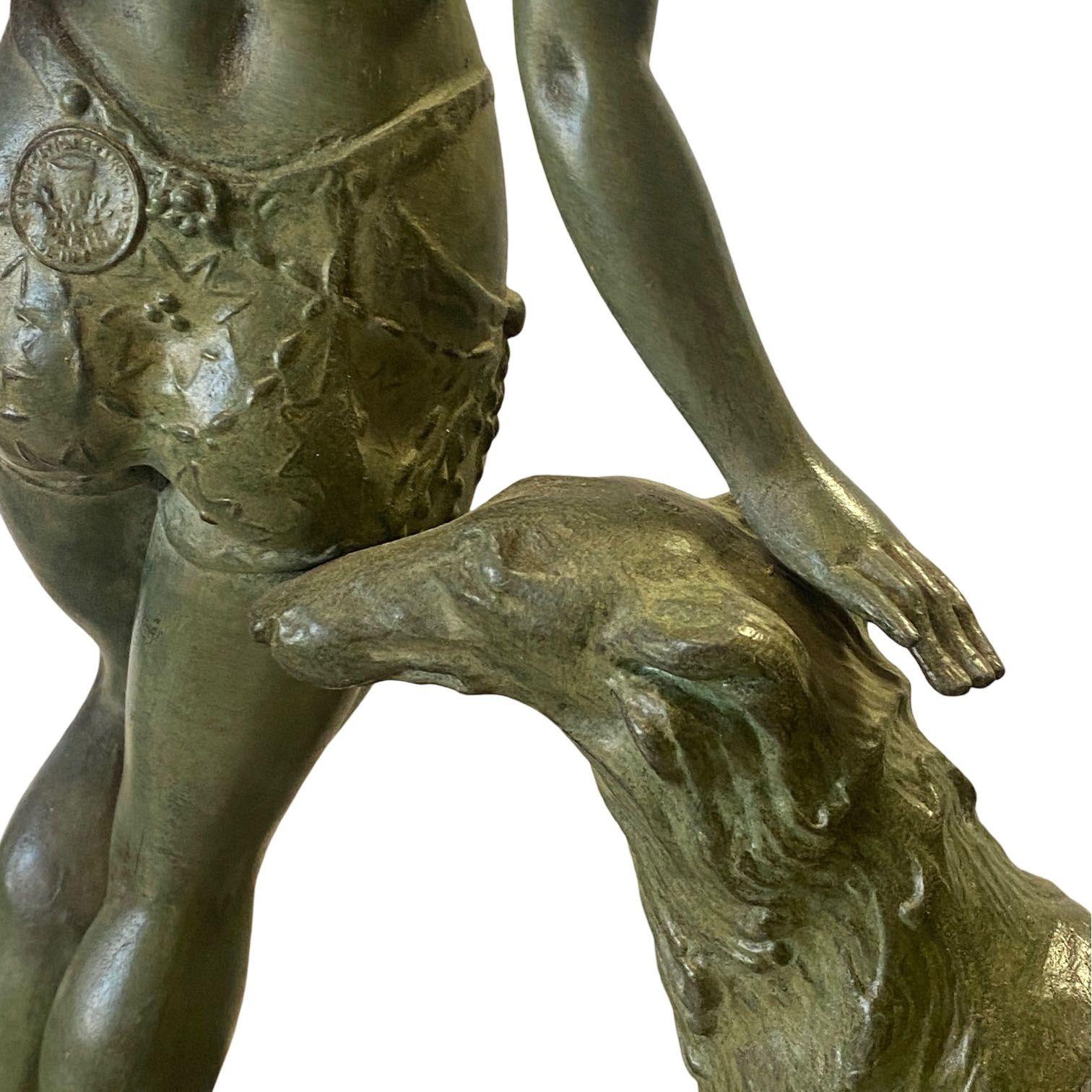 Scultura in bronzo Art Deco Light-up Flapper di Enrique Molins-Balleste in vendita 8