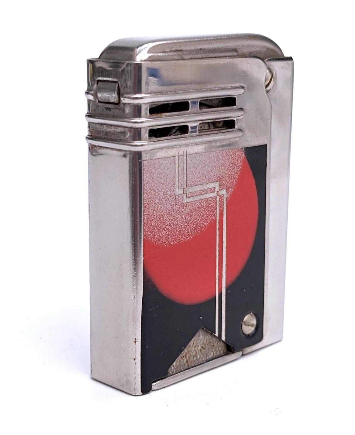 Chrome Art Deco Lighter by JMCO, Austria, c1930's For Sale