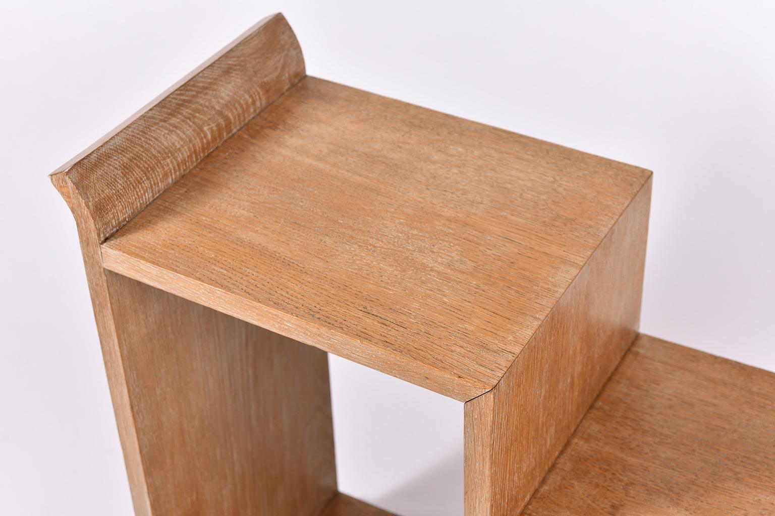 Art Deco Limed Oak Occasional Table 1