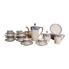 Vintage Art Deco Limoges Coffee Tea Dessert Set
