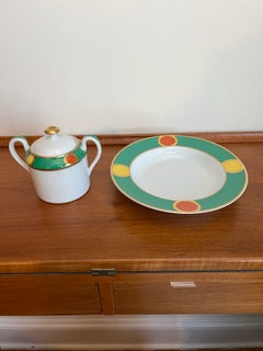 Art Deco Limoges Jehan Darfueille Serving Pieces