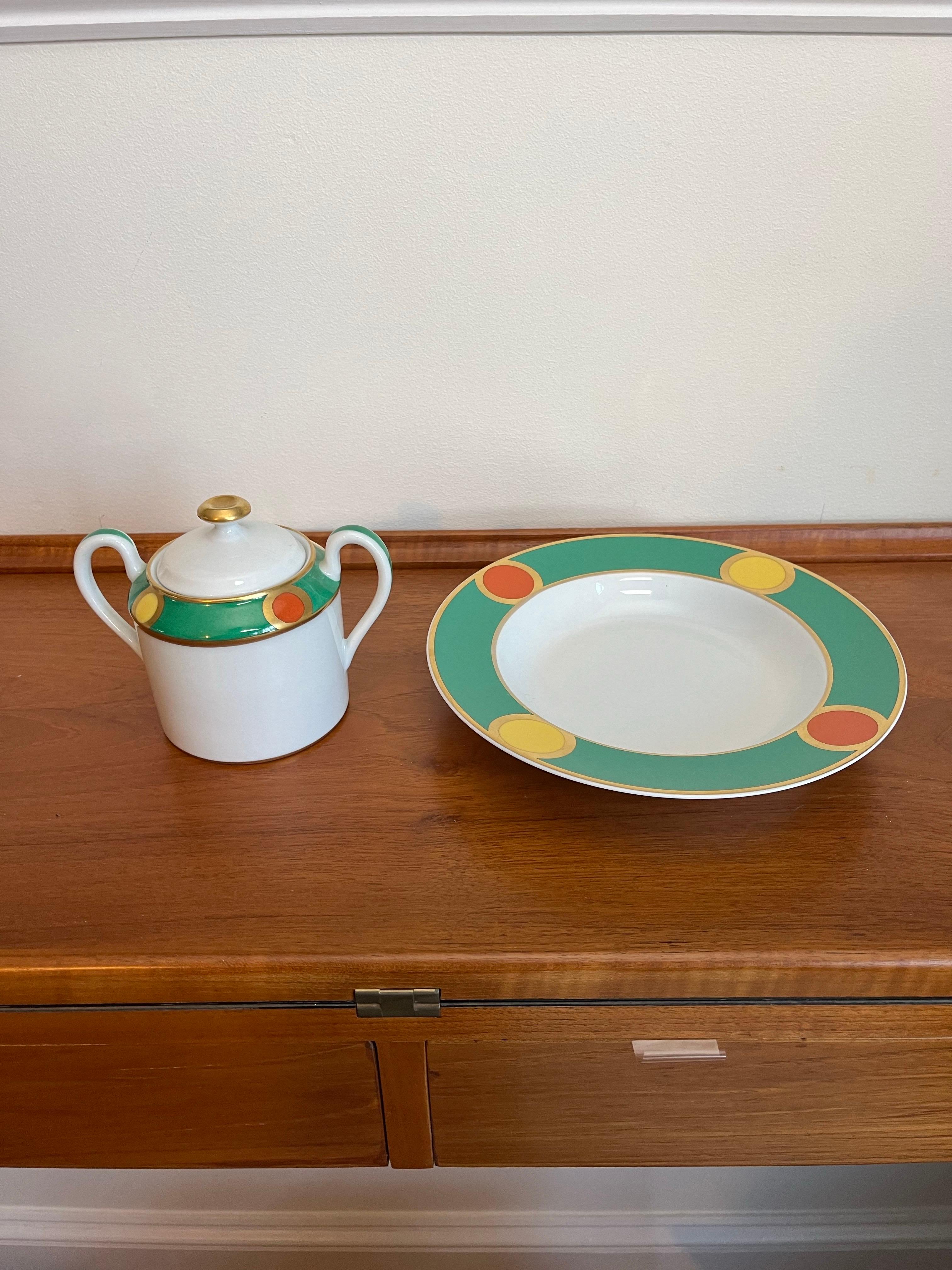 Art Deco Limoges Jehan Darfueille Serving Pieces (Art déco) im Angebot