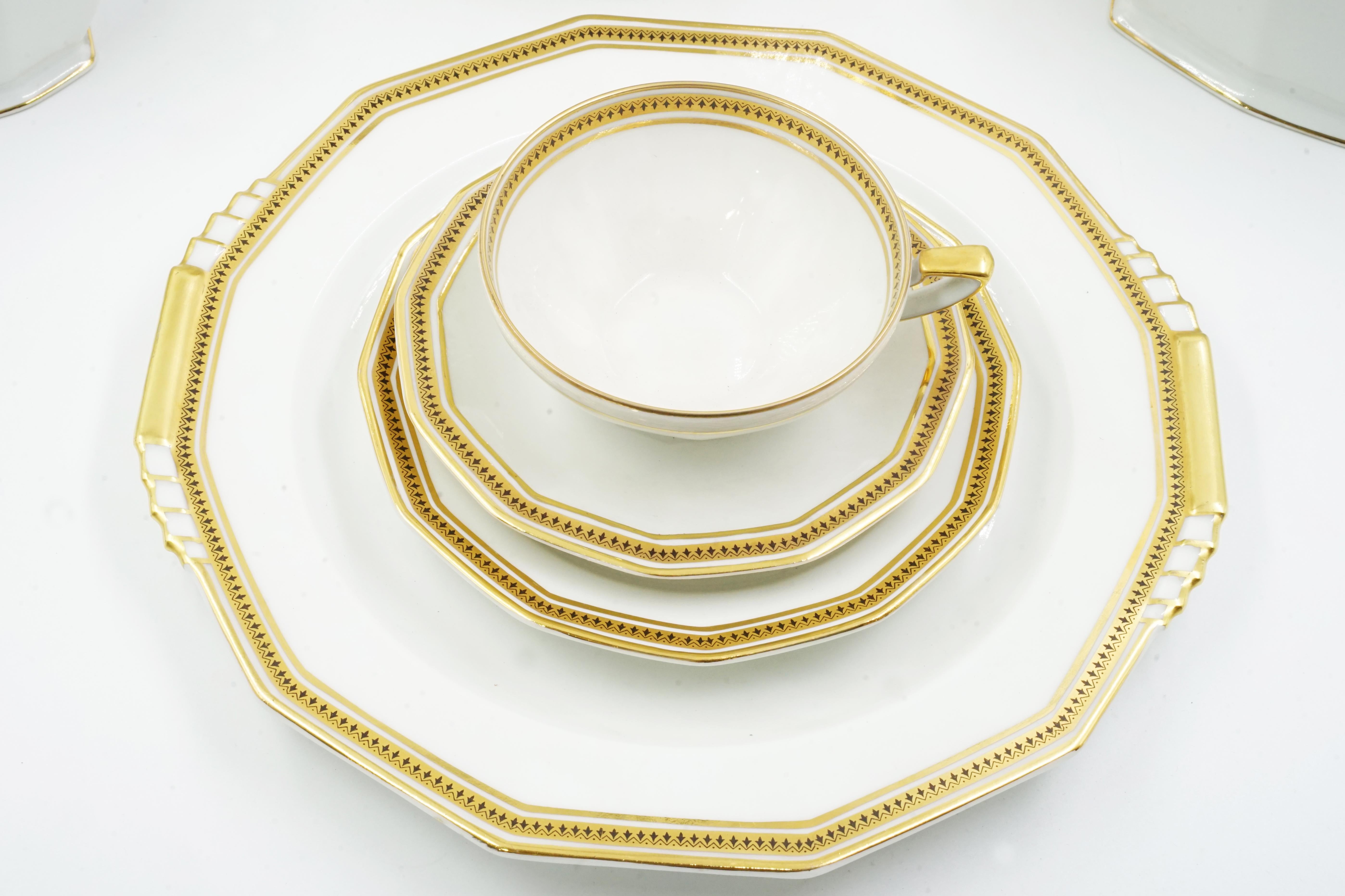 Art Deco Art deco Limoges porcelain coffee set For Sale