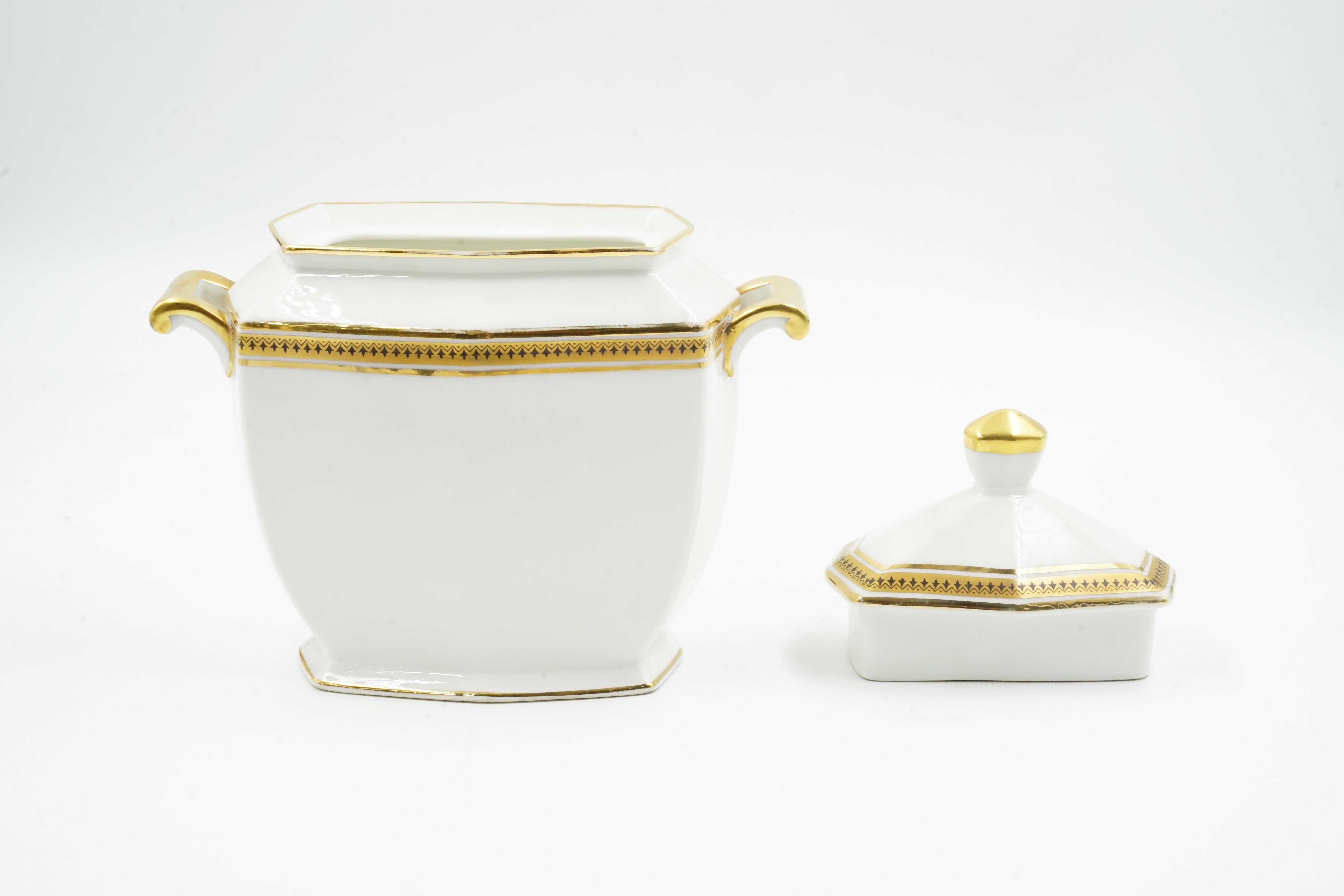Art deco Limoges porcelain coffee set For Sale 2