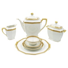 Antique Art deco Limoges porcelain coffee set