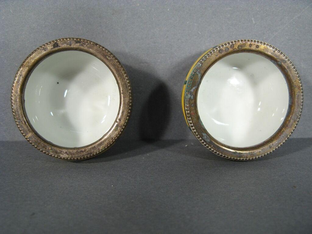 Art Deco Limoges Porzellan Salz Shakers Paar -1Y64 (Frühes 20. Jahrhundert)