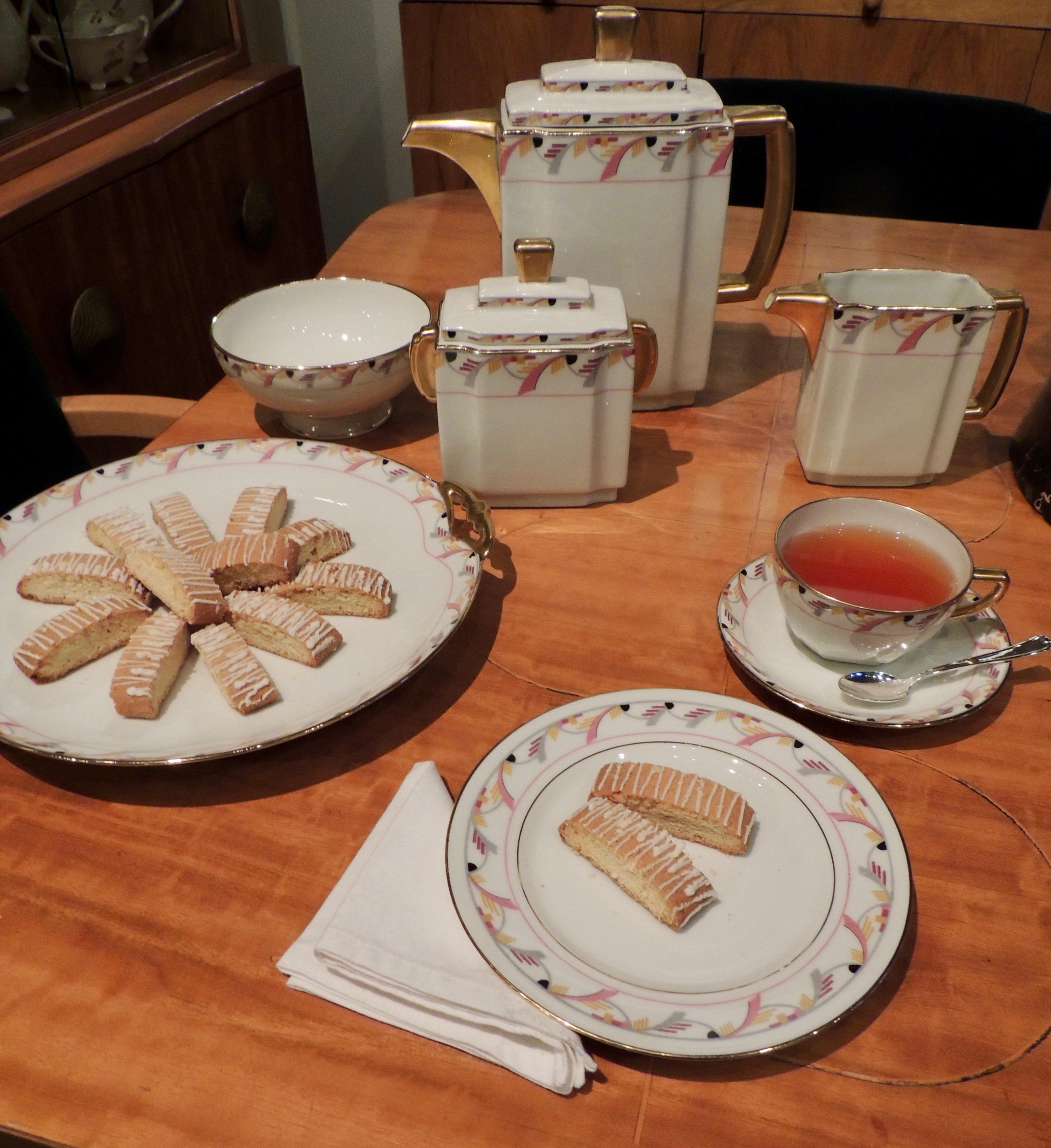 Art Deco Limoges Tea Coffee Dessert Set Service for 16 For Sale 3