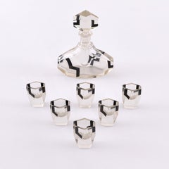 Art Déco Liqueur Set, Compagnie des Cristalleries De Baccarat, Paris, circa 1925