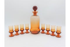 Art Deco Liqueur Set, Czech Republic, 1930s
