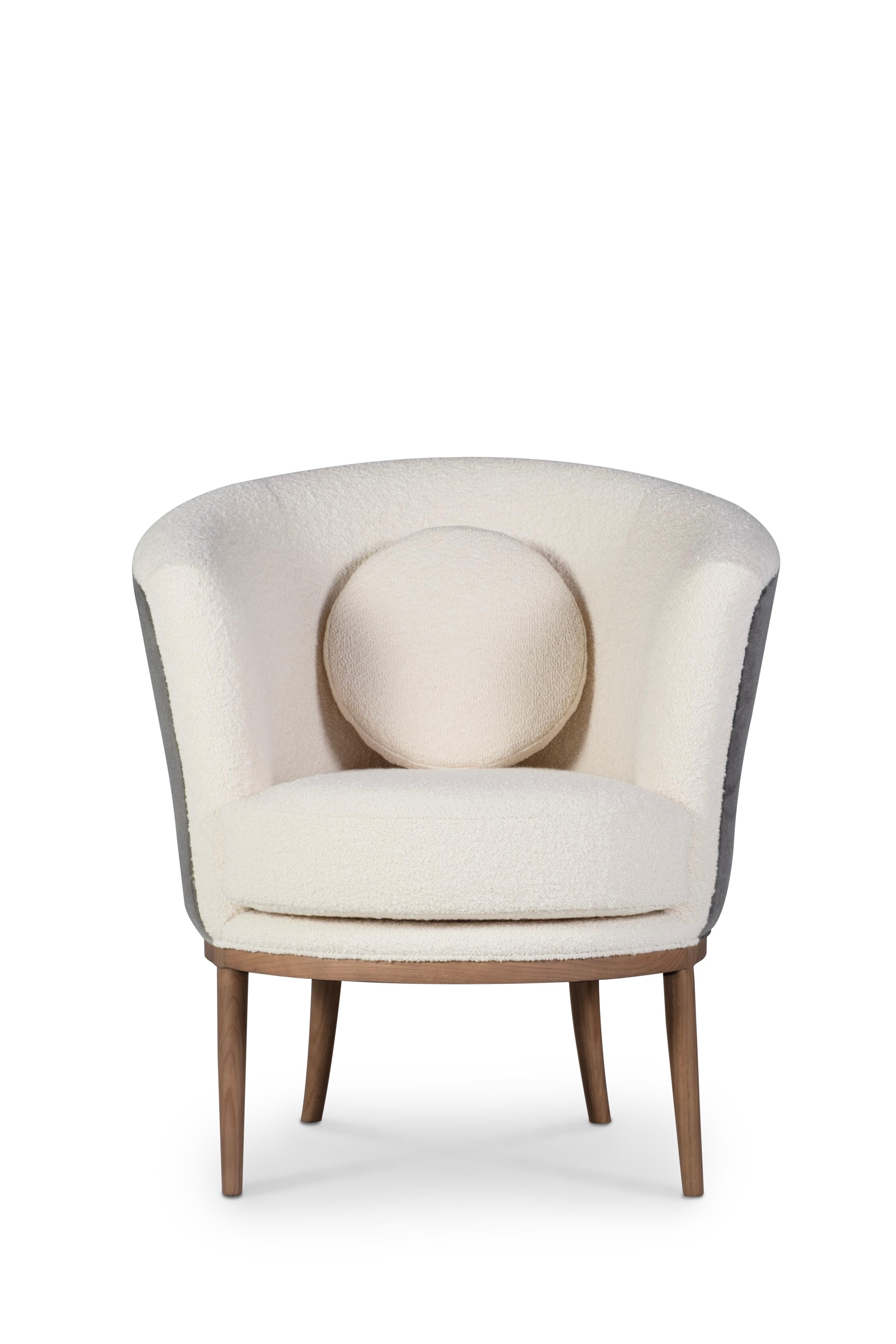 Portugais Chaise longue Art déco Lisboa, Mohair, Oak, Bouclé Fait main par Greenapple en vente