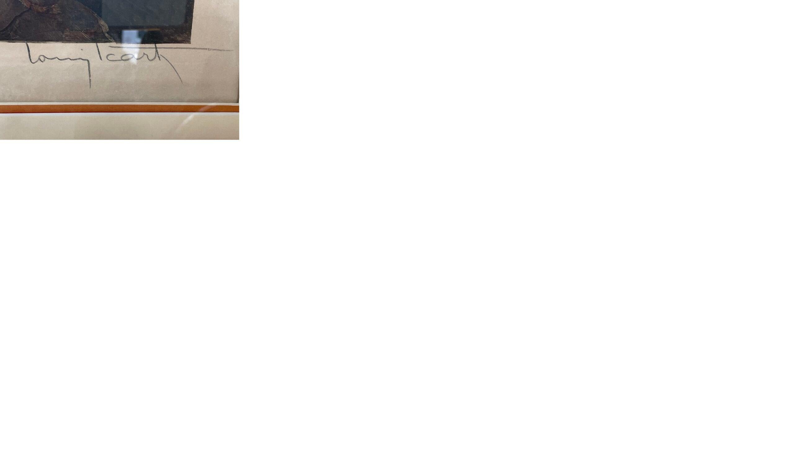 Art Deco lithograph by “Louis Icart” (Art déco) im Angebot