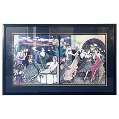 Art-Deco-Lithografien Who Needs Tomorrow? und We've Got Tonight von Mary Vickers