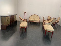 Art Deco Living Room Set with Tea Corner, Set of 11