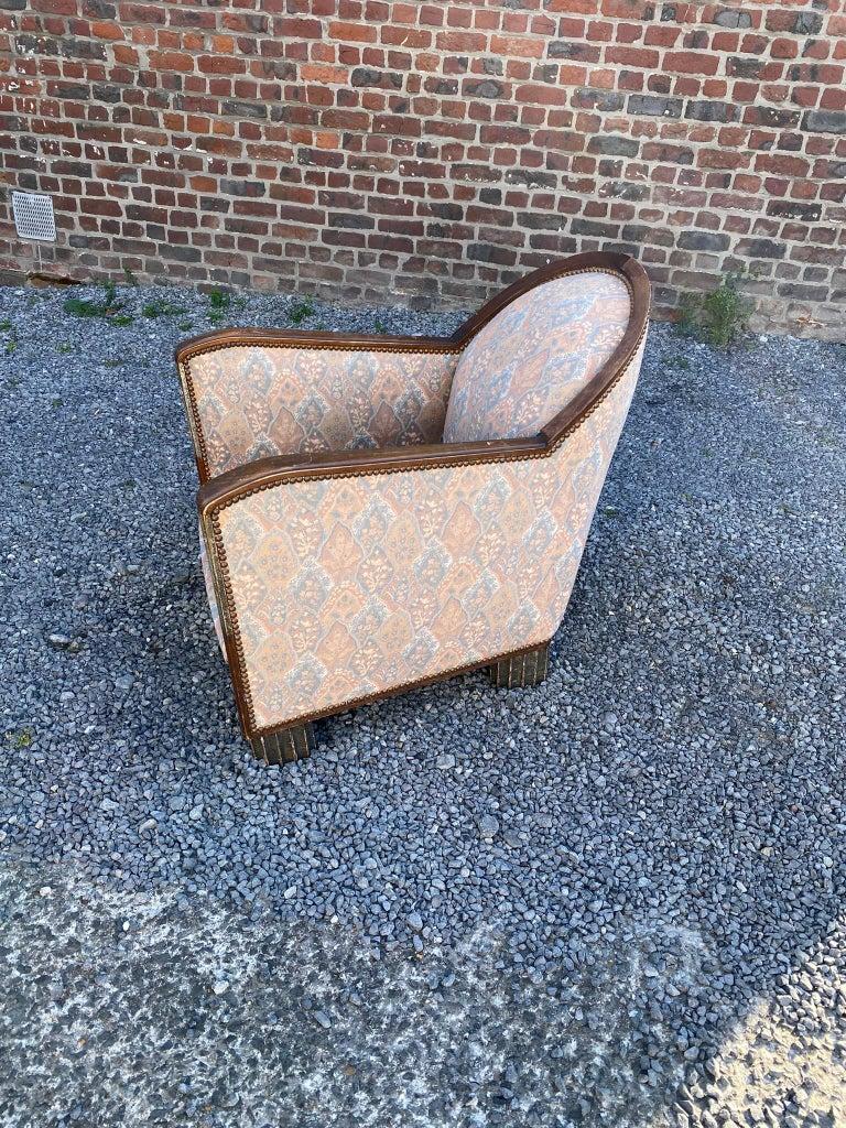 Art Deco living room suite, circa 1930 5 armchairs and a two-seat bench. For Sale 5