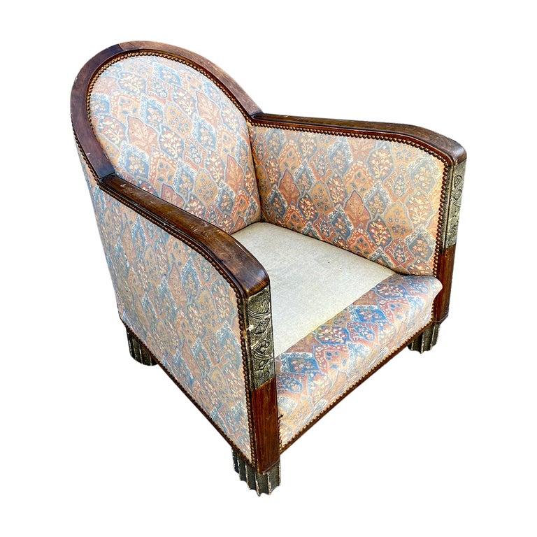 Art Deco living room suite, circa 1930 5 armchairs and a two-seat bench. For Sale 2