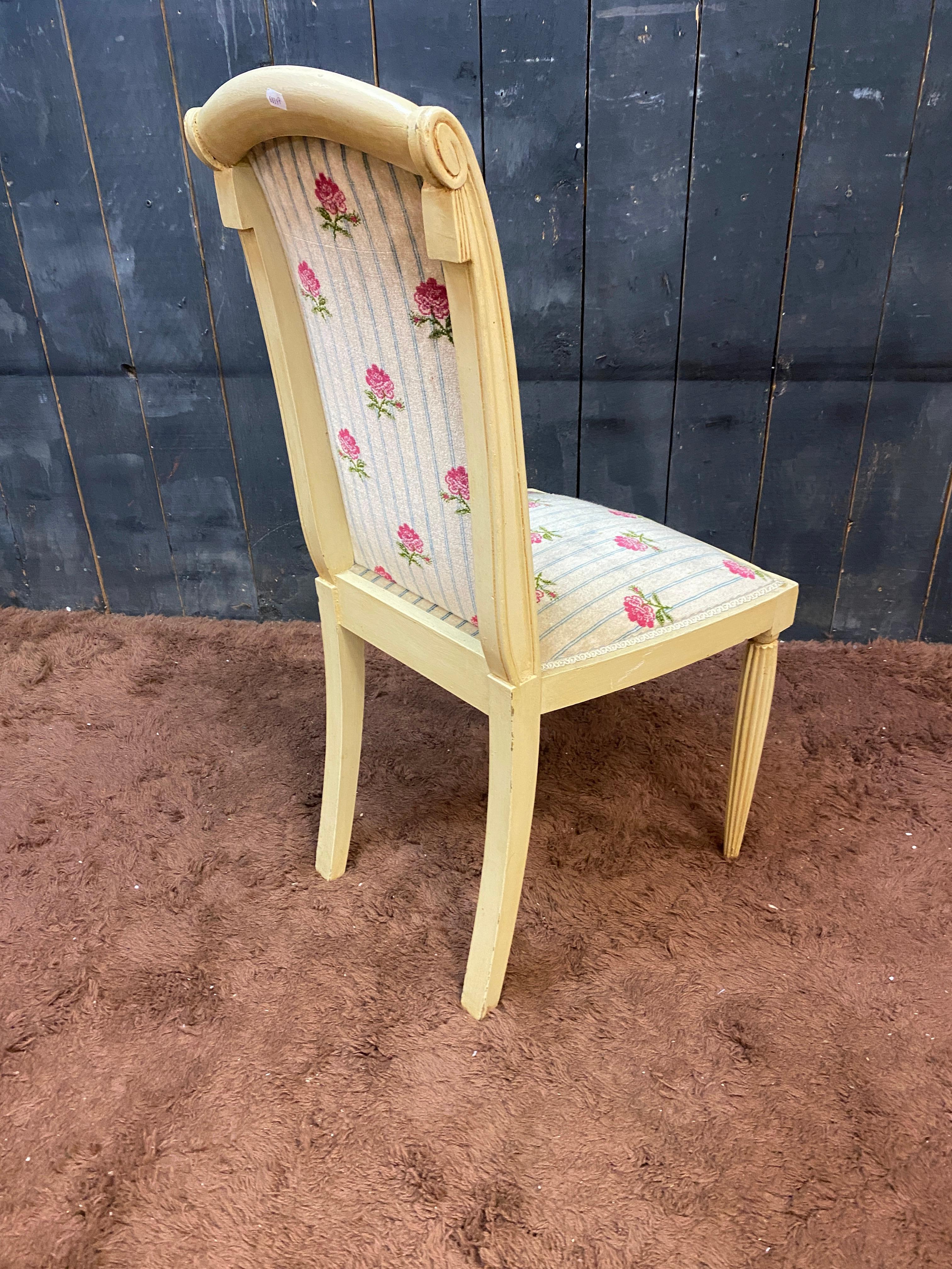 suite de salon Art déco, vers 1920/1930 Deux fauteuils, deux chaises et un canapé en vente 4