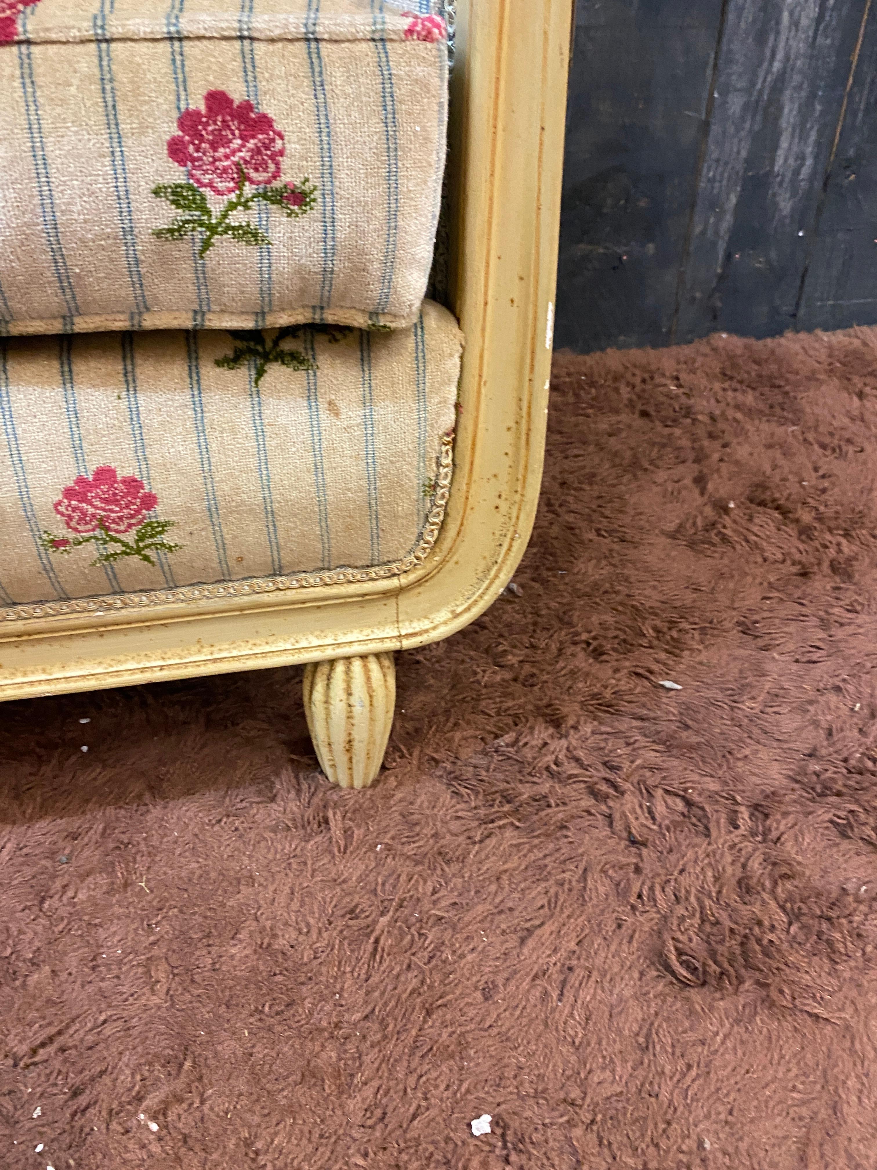 suite de salon Art déco, vers 1920/1930 Deux fauteuils, deux chaises et un canapé en vente 9