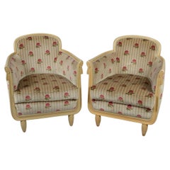 Art Deco living room suite, circa1920/1930 Two armchairs , two chairs and a sofa