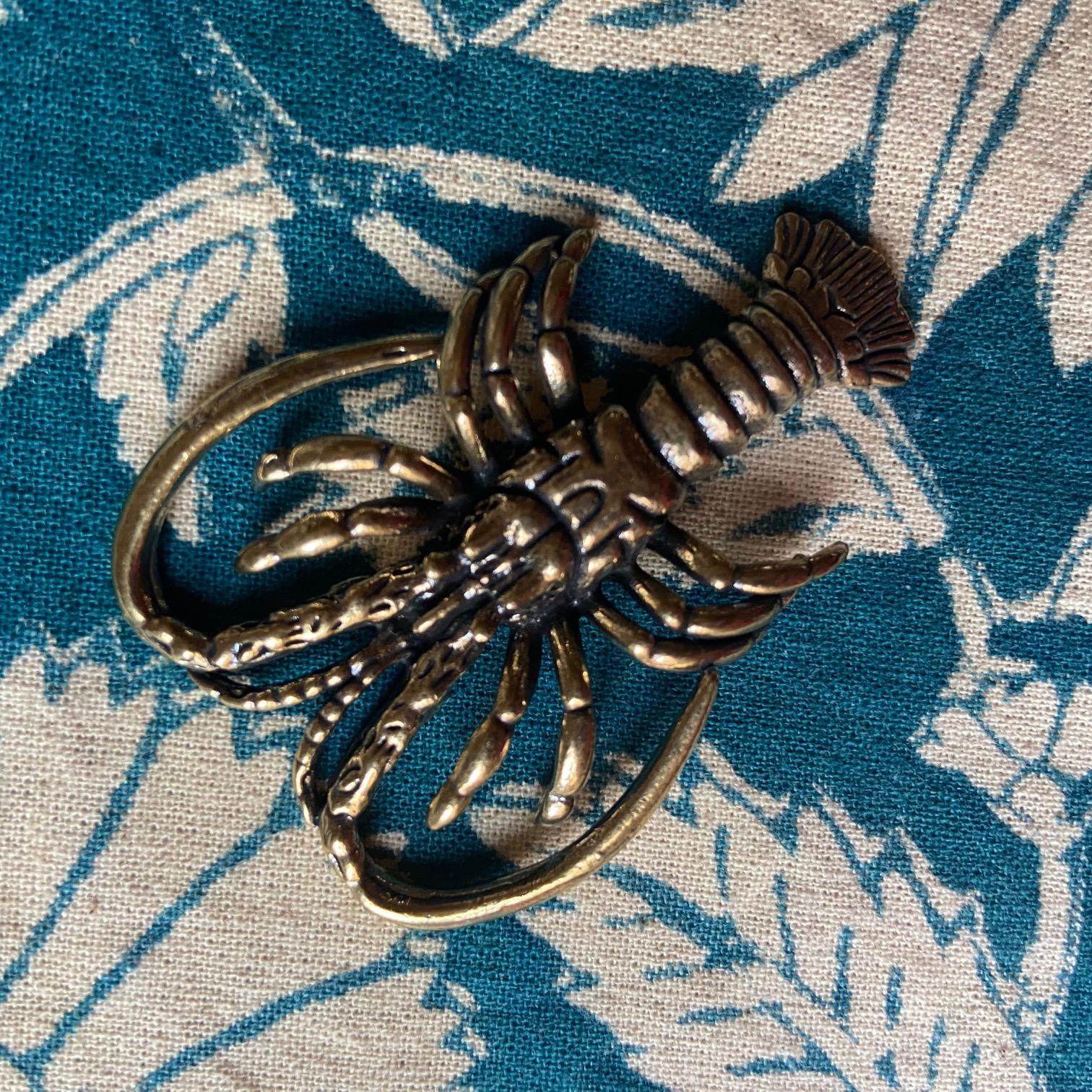 Art Deco lobster Knife Rests, 1950, Set of 12 Art Decó en venta
