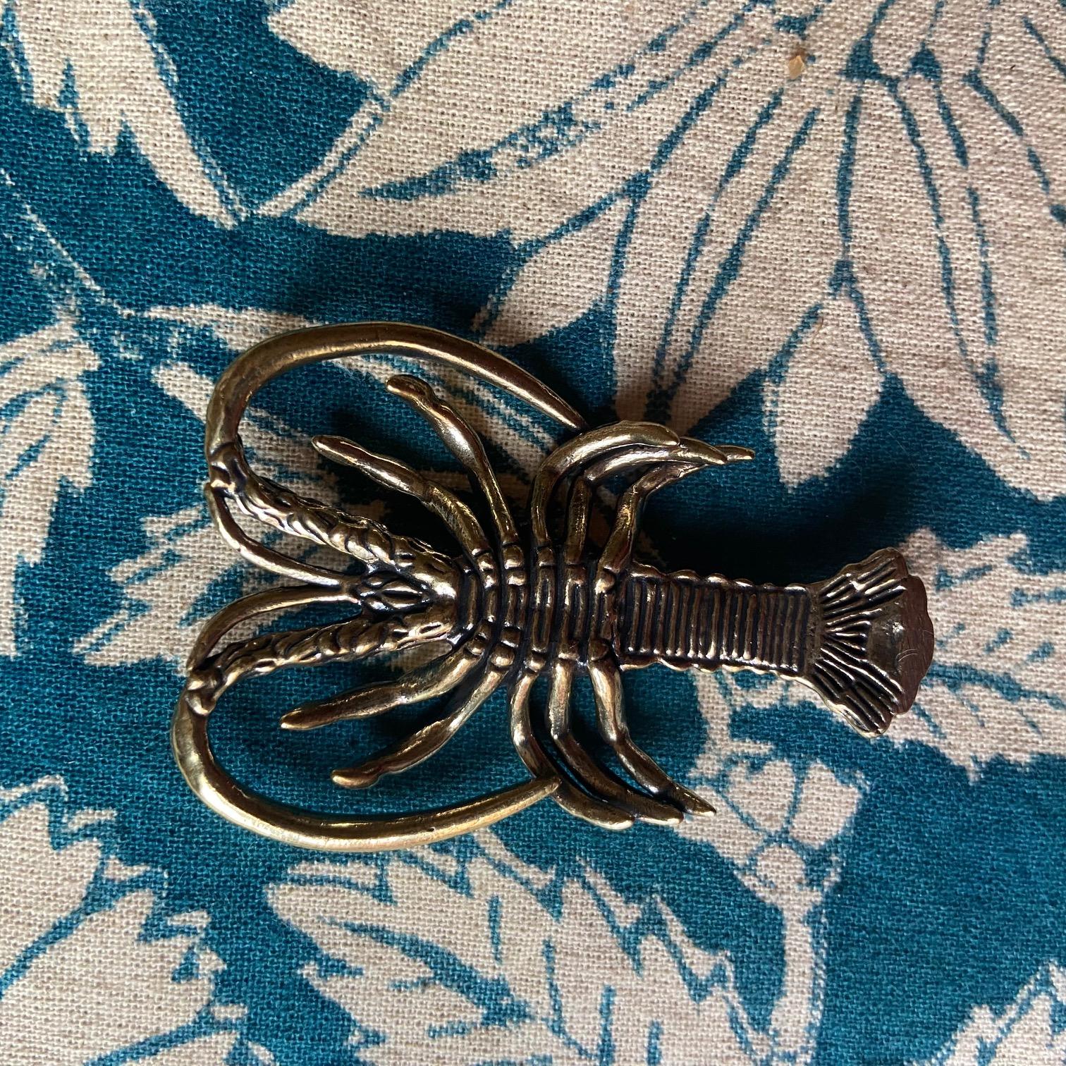 Art Deco lobster Knife Rests, 1950, Set of 12 Francés en venta