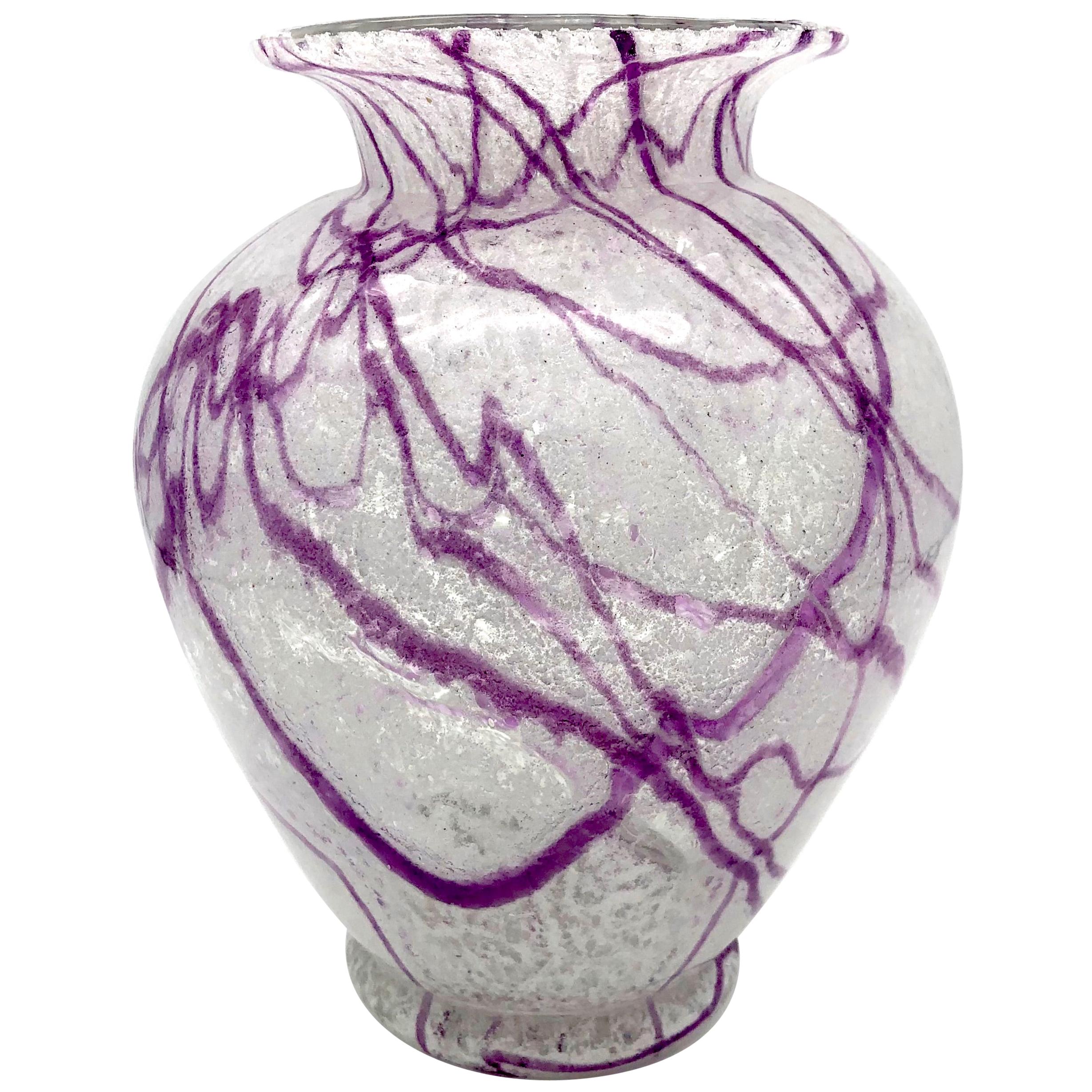 Art Deco Loetz 1930s Glass Vase For Sale