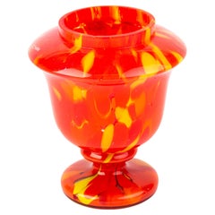 Art Deco Loetz Splatter Glass Vase