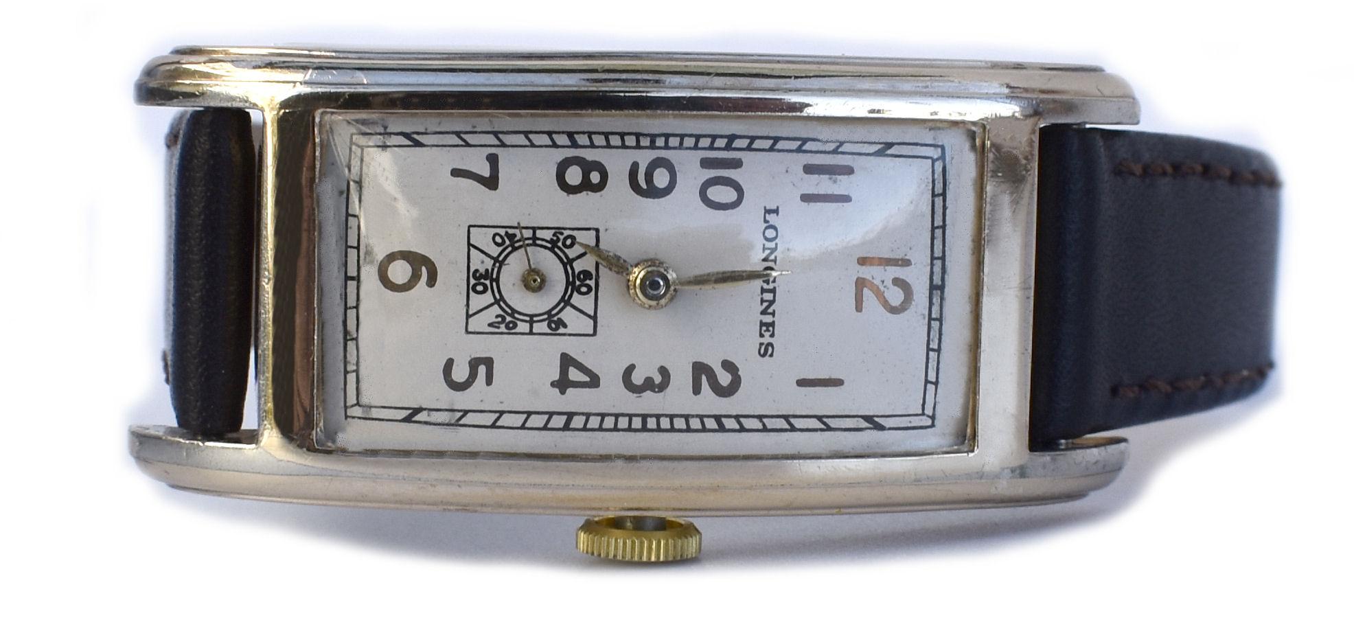 Art Deco Longines Gentleman's 10k Gold Filled Watch, circa 1936, Fully Serviced 6