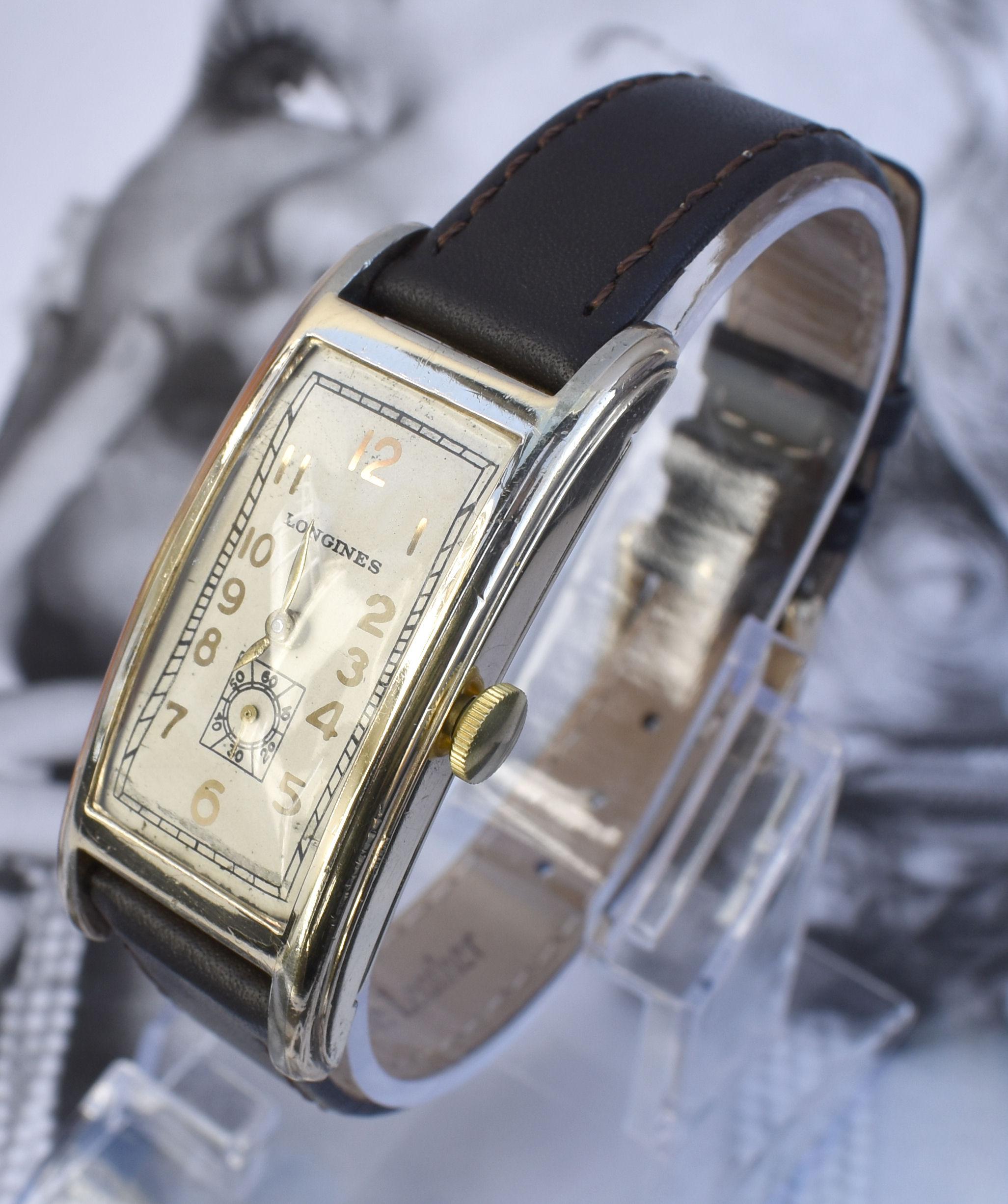 Men's Art Deco Longines Gentleman's 10k Gold Filled Watch, circa 1936, Fully Serviced