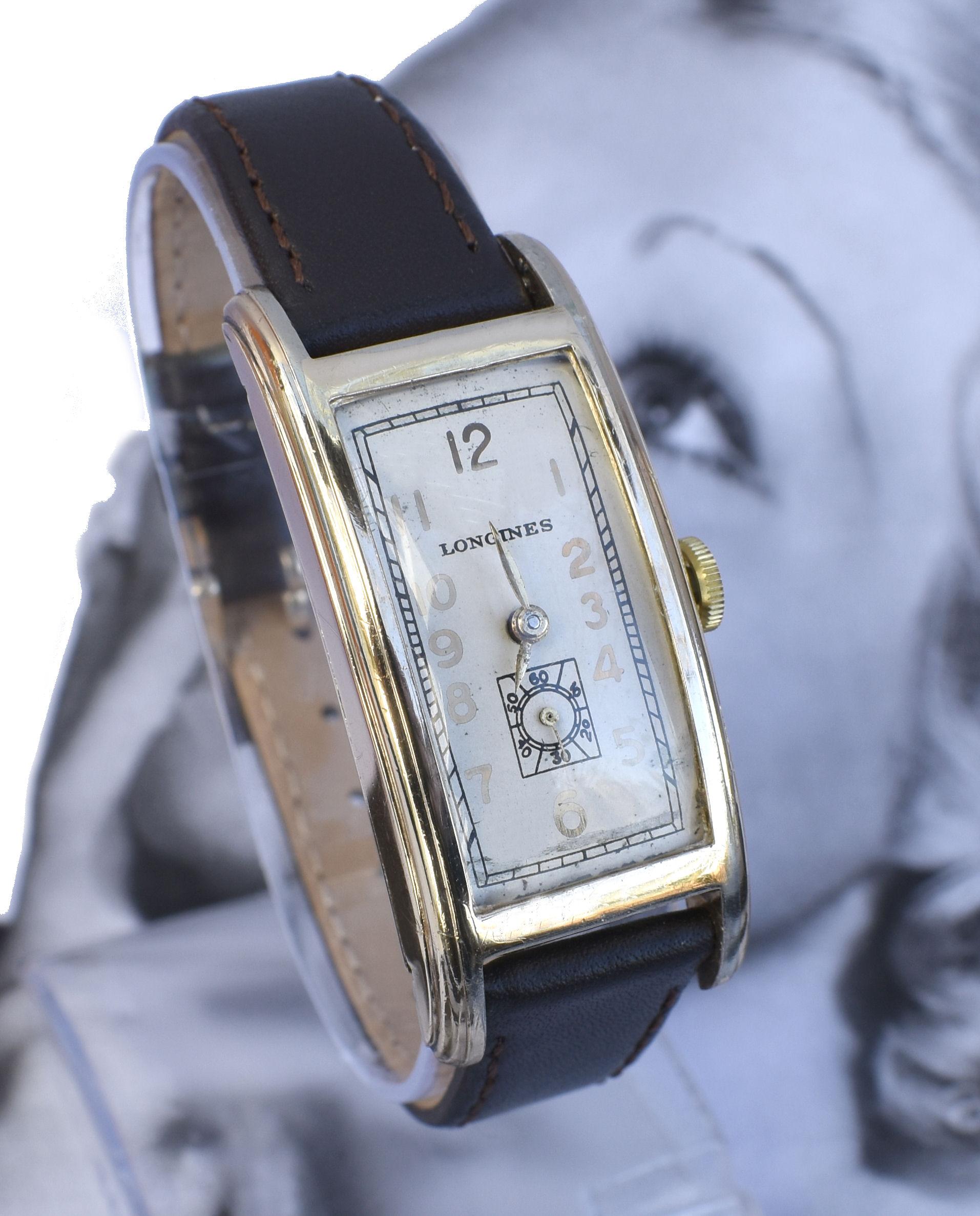 Art Deco Longines Gentleman's 10k Gold Filled Watch, circa 1936, Fully Serviced 2