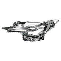 Art Deco Loraine Crystalerie Glass Centerpiece, 1950s, France