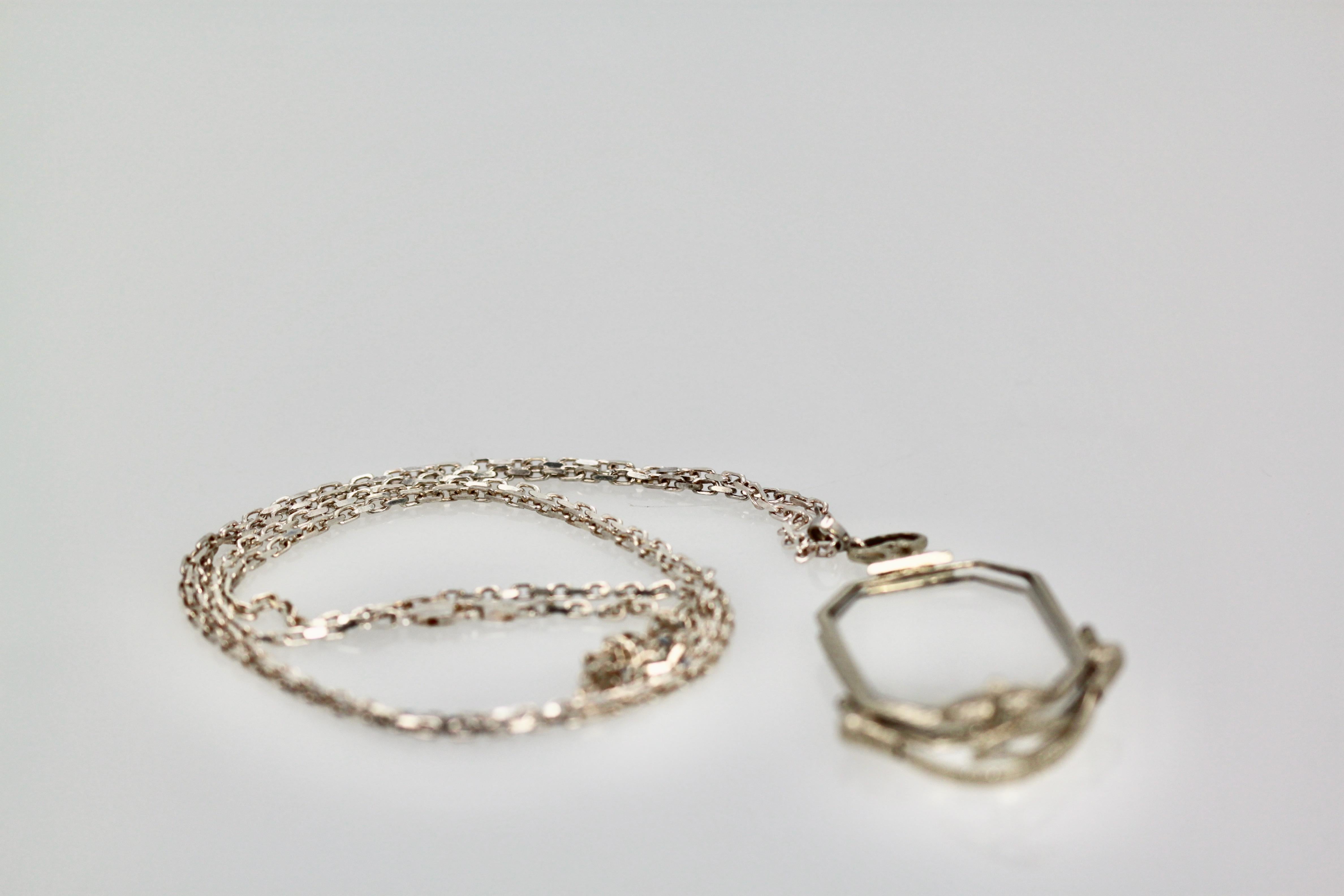 Art Deco 14K Lorgnette with Chain 4