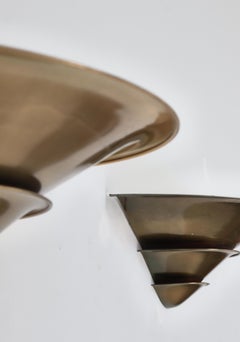 Applique Art Deco Louis Poulsen "A-lamp" in ottone patinato, 1930, Danimarca