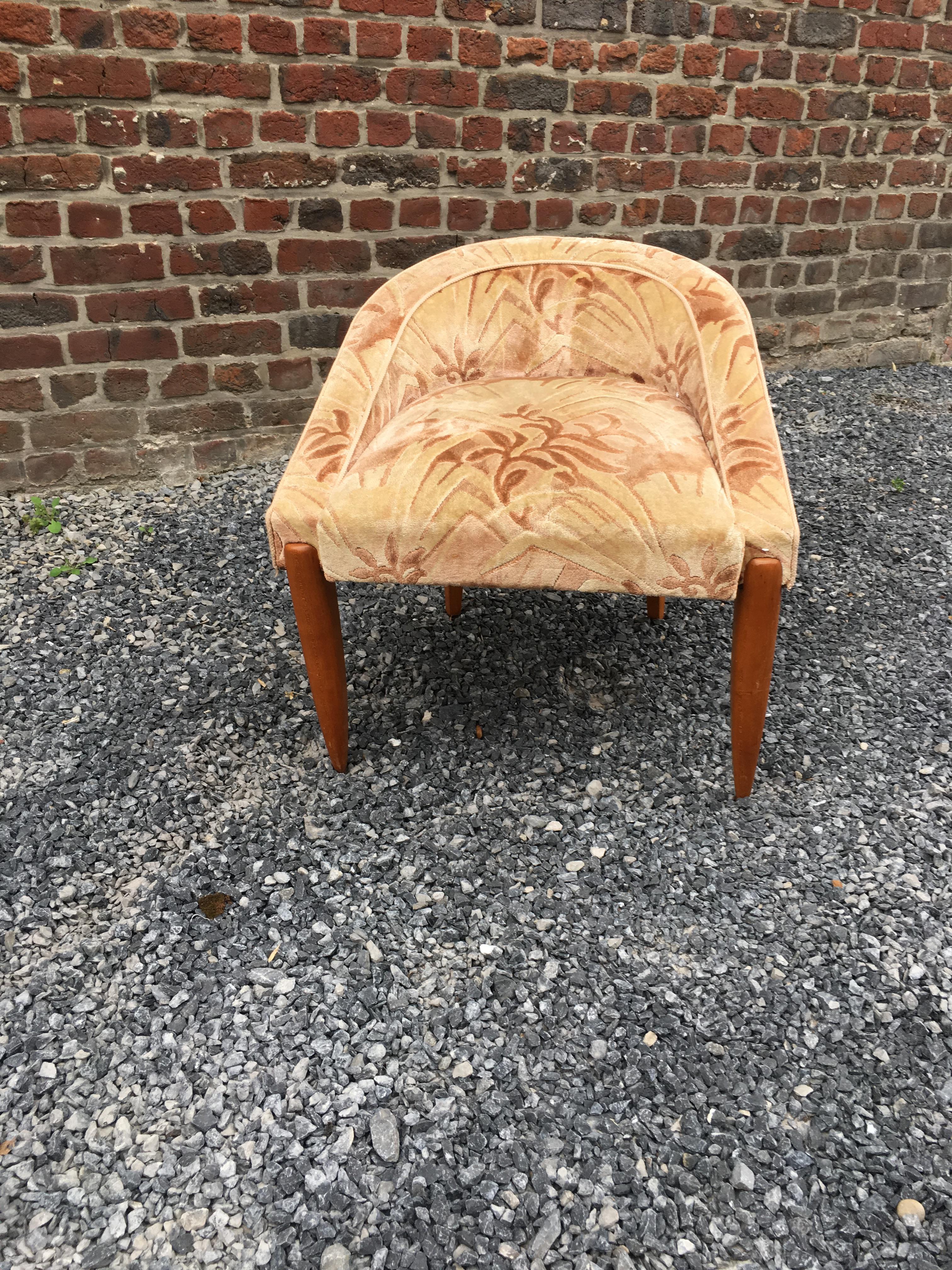 Art Deco lounge chair, circa 1930.