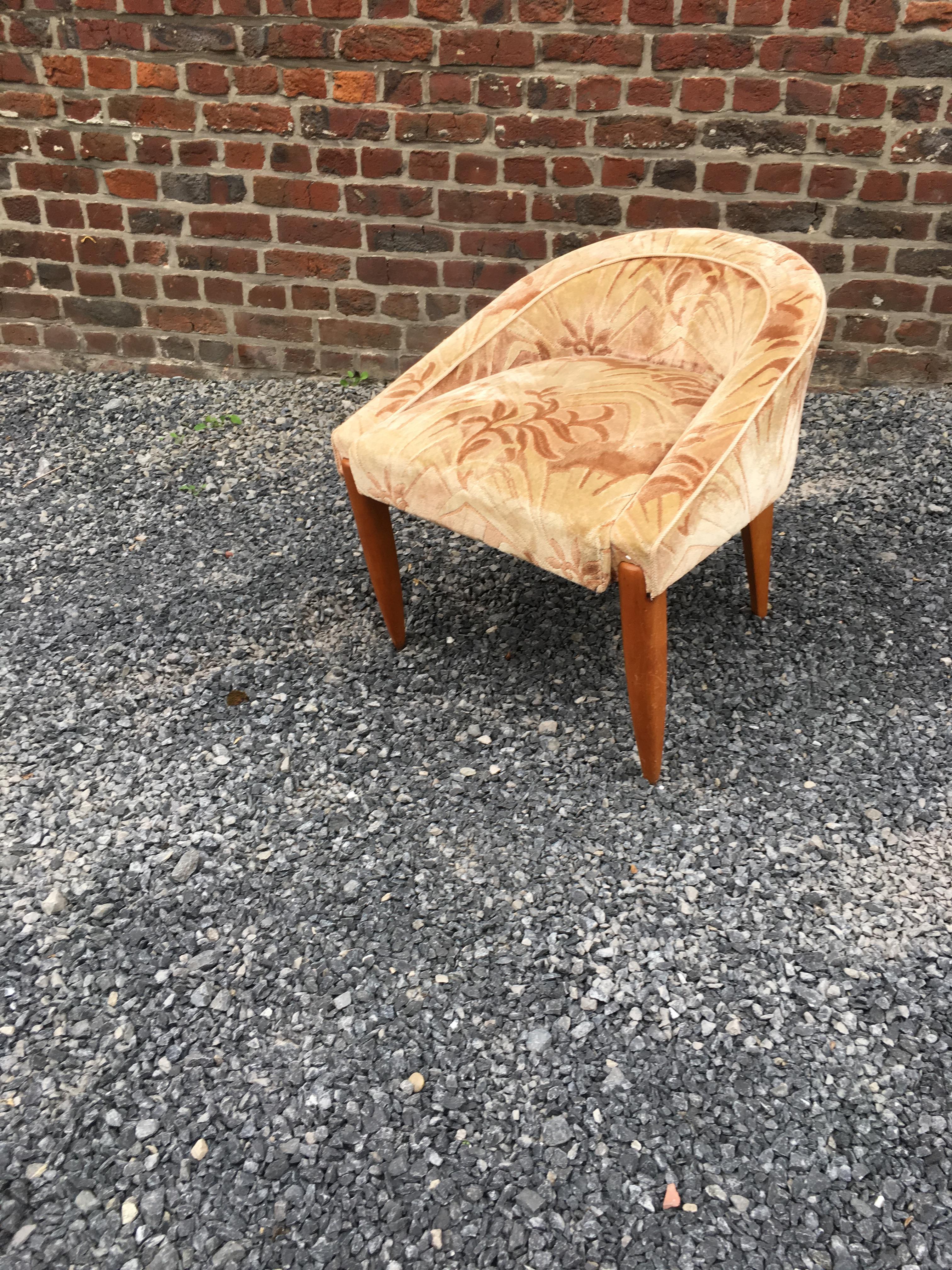 Art Deco Lounge Chair, circa 1930 In Good Condition For Sale In Saint-Ouen, FR
