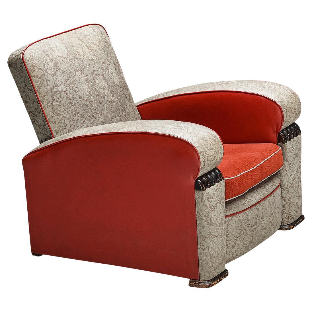 Sedia da salotto Art Decor con tappezzeria decorativa in vendita