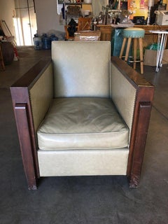 Art Deco Lounge Chair in the Style of Paul Frankl's Speed Chair