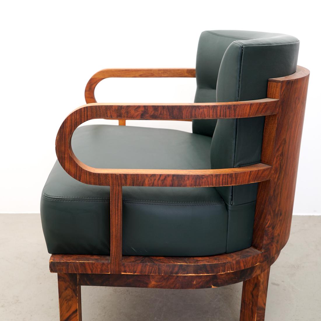 German Art Deco Lounge Chair, Made in 1920 For Sale