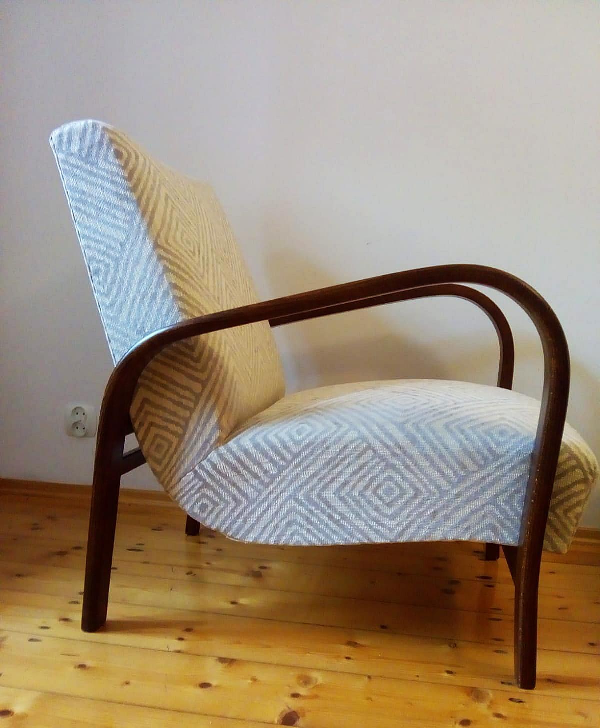 Mid-20th Century Art Deco Lounge Chairs by Jindrich Halabala For Sale